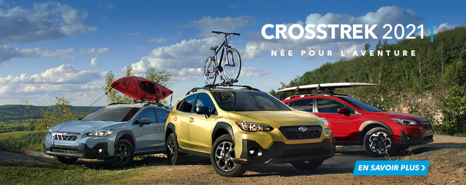 Vivre de grandes aventures avec la nouvelle Subaru Crosstrek 2021.